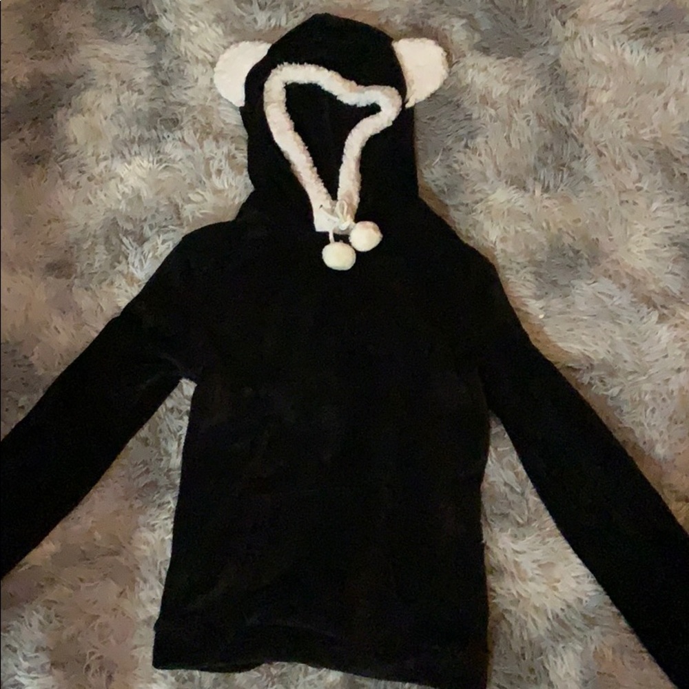 Panda fluffy hoodie